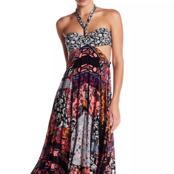 Free People California Love halter floral maxi - Picture 4 of 9